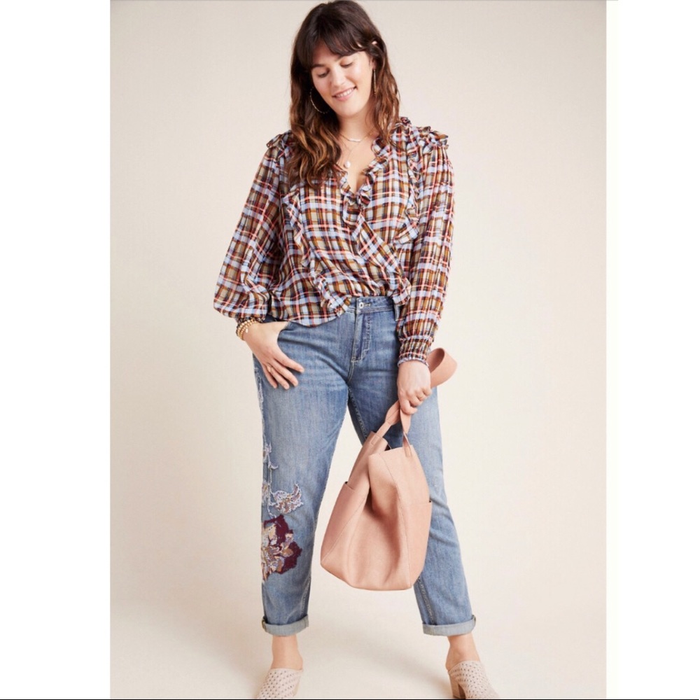 Anthropologie Pilcro Mid-Rise Boyfriend Jeans